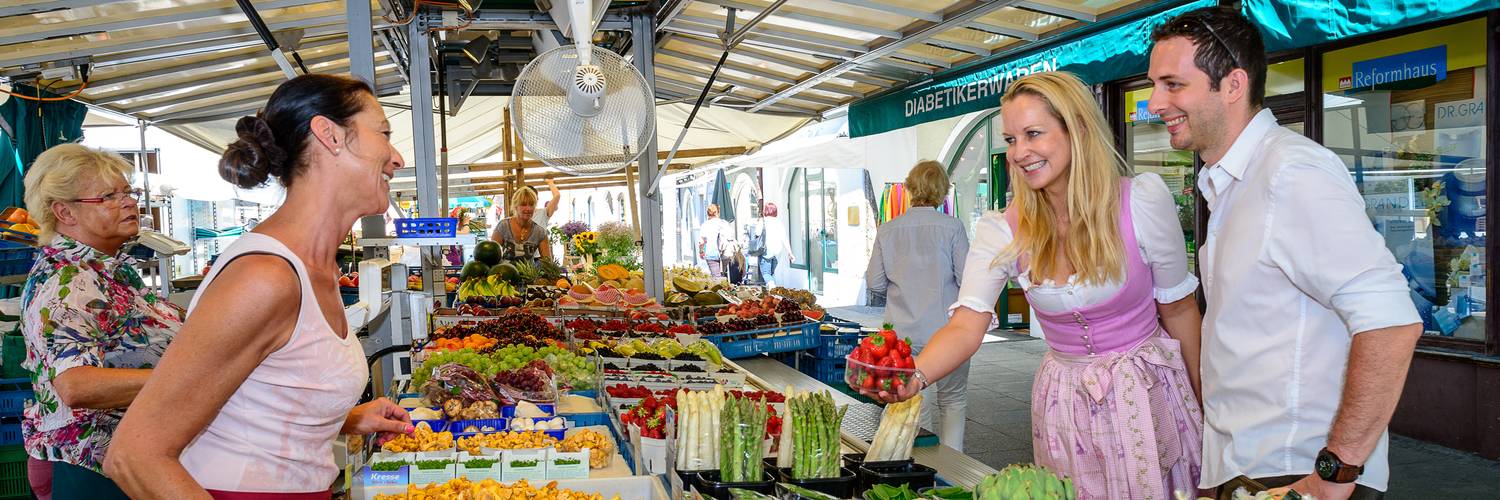 Frisches Obst & Gemüse von den Salzburger Märkten | © Tourismus Salzburg / Günter Breitegger