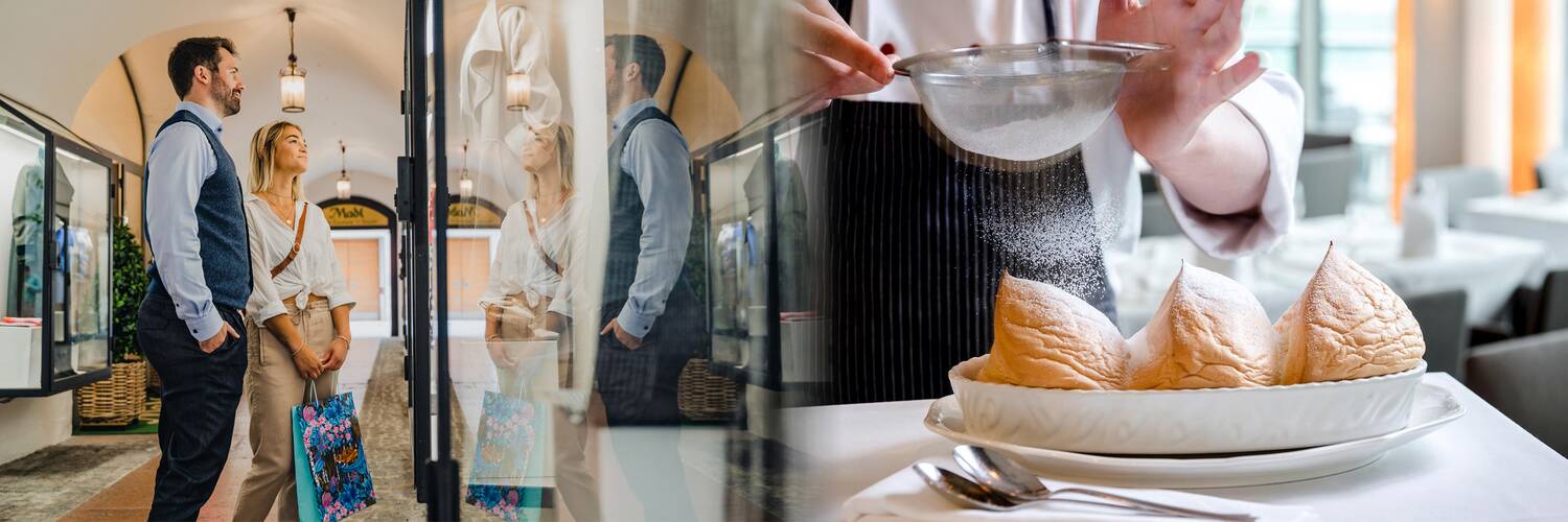 Shopping in der Altstadt & Salzburger Nockerl | © Tourismus Salzburg & IMLAUER/GüntherStandl.de