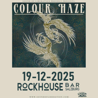 Ein Plakat für das Konzert von Colour Haze im Rockhouse in Salzburg. Das Event findet am 19. Dezember 2025 statt. | © colourhaze