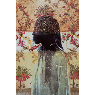 Une représentation artistique d'une personne de profil, entourée de motifs floraux. La silhouette est dotée de détails fins et de textures. | © leica-galerie-salzburg.com