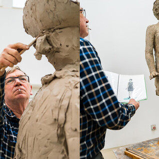 Atelieraufnahmen | © Stephan Balkenhol/Bildrecht, Wien 2026/Noah Kronreif