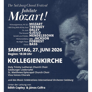Jubilate Mozart | © KP - concert & cultural tours