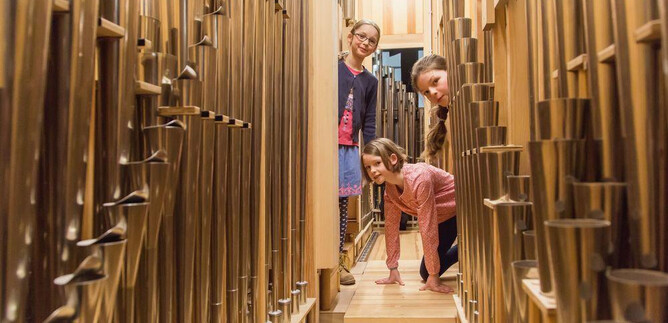 Families explore the organ | © Eva trifft