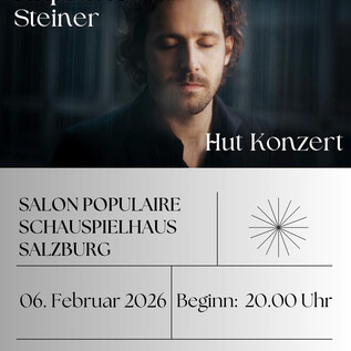 A hat concert with Raphael Steiner. Event at Salon Populaire, Schauspielhaus Salzburg, on February 6, 2026, at 8:00 PM. | © Schauspielhaus Salzburg