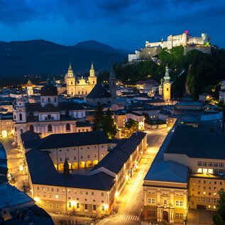 Stadtansicht bei Nacht | © TSG Tourismus Salzburg