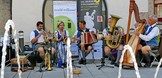 Salzburger Staßenmusik | © Salzburger VolksLiedWerk
