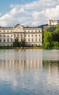 Leopoldskron Palace and the Fortress Hohensalzburg | © Tourismus Salzburg