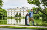 Leopoldskron Palace and the Fortress Hohensalzburg | © Tourismus Salzburg