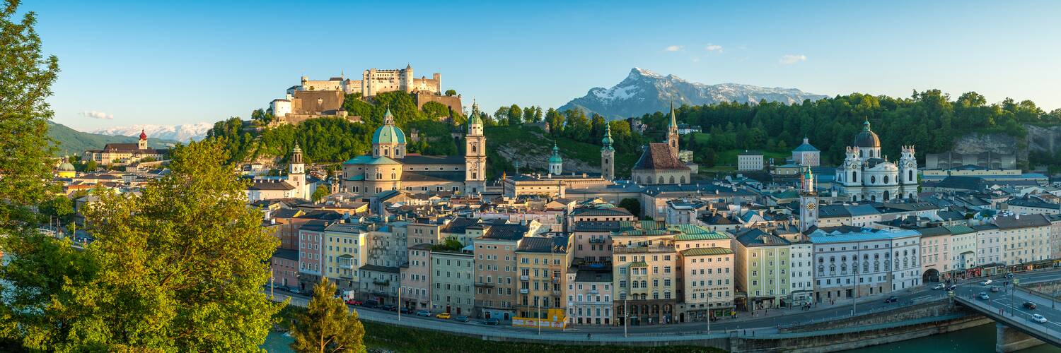 Salzburg-Panorama mit Blick auf die Salzach und die Altstadt von Salzburg | © Tourismus Salzburg